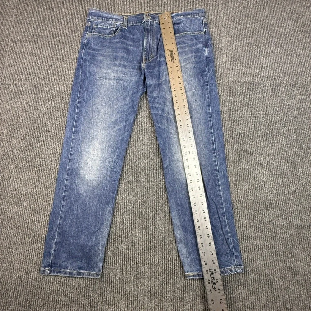 Levis 502 Regular Taper Jeans Mens 38x30 Tanager Wash Blue Stretch 29507-0003